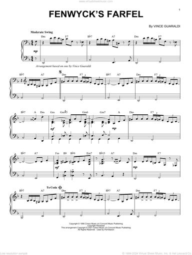 Fenwyck's Farfel [Jazz version] (arr. Brent Edstrom)