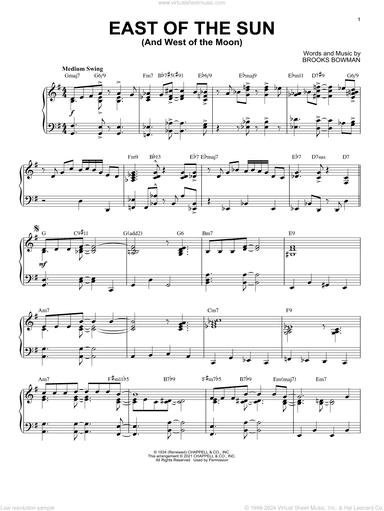 East Of The Sun (And West Of The Moon) [Jazz version] (arr. Brent Edstrom)