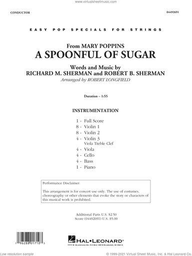 A Spoonful of Sugar (from Mary Poppins) (arr. Robert Longfield)