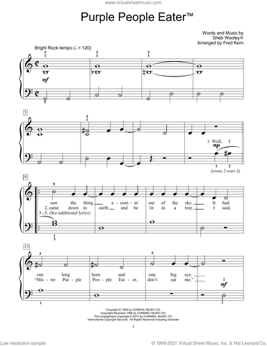 Purple People Eater (arr. Fred Kern)