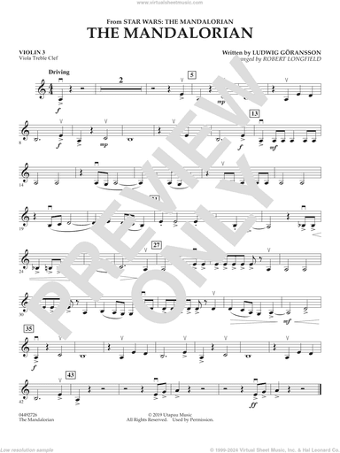 The Mandalorian (from Star Wars: The Mandalorian) (arr. Longfield)