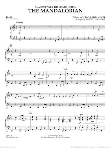 The Mandalorian (from Star Wars: The Mandalorian) (arr. Longfield)