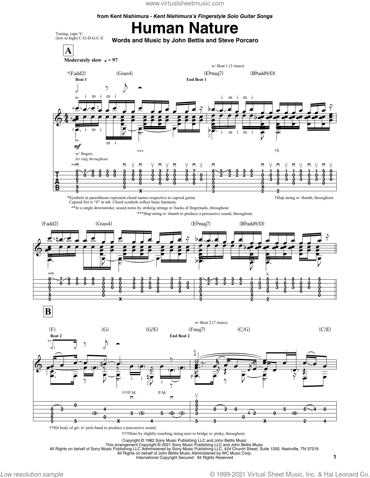 Human Nature (arr. Kent Nishimura)