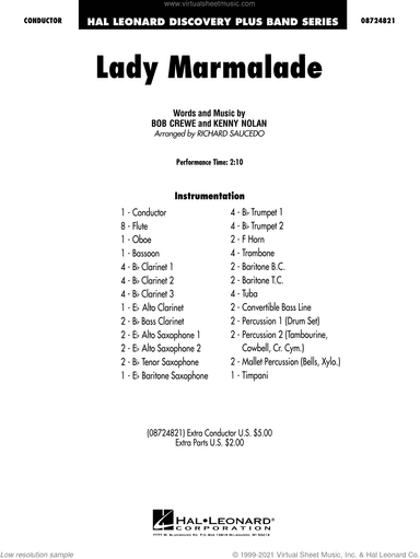 Lady Marmalade (from Moulin Rouge) (arr. Richard Saucedo)