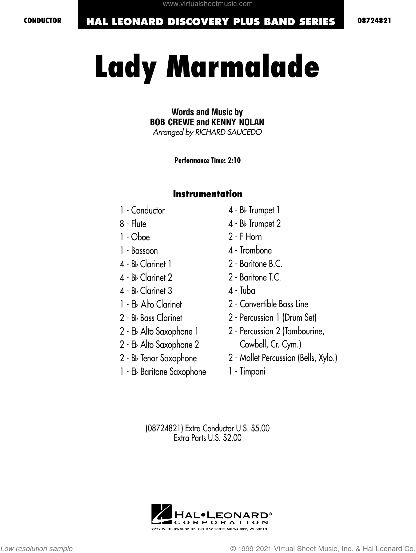 Lady Marmalade (from Moulin Rouge) (arr. Richard Saucedo)