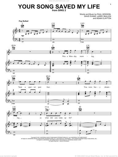 Your Song Saved My Life (from Sing 2)