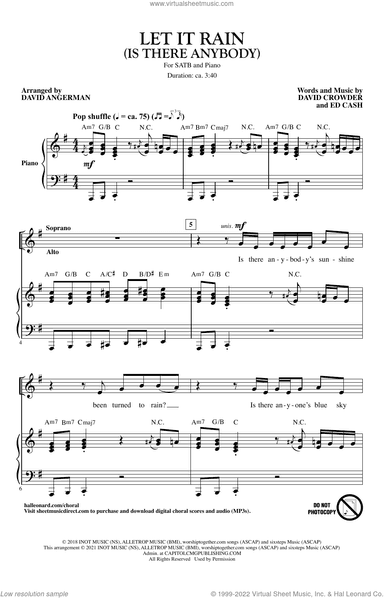 Let It Rain (Is There Anybody) (arr. David Angerman)