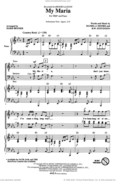 My Maria (arr. Mark Brymer)