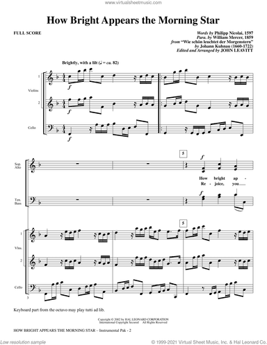 How Bright Appears the Morning Star (arr. John Leavitt)