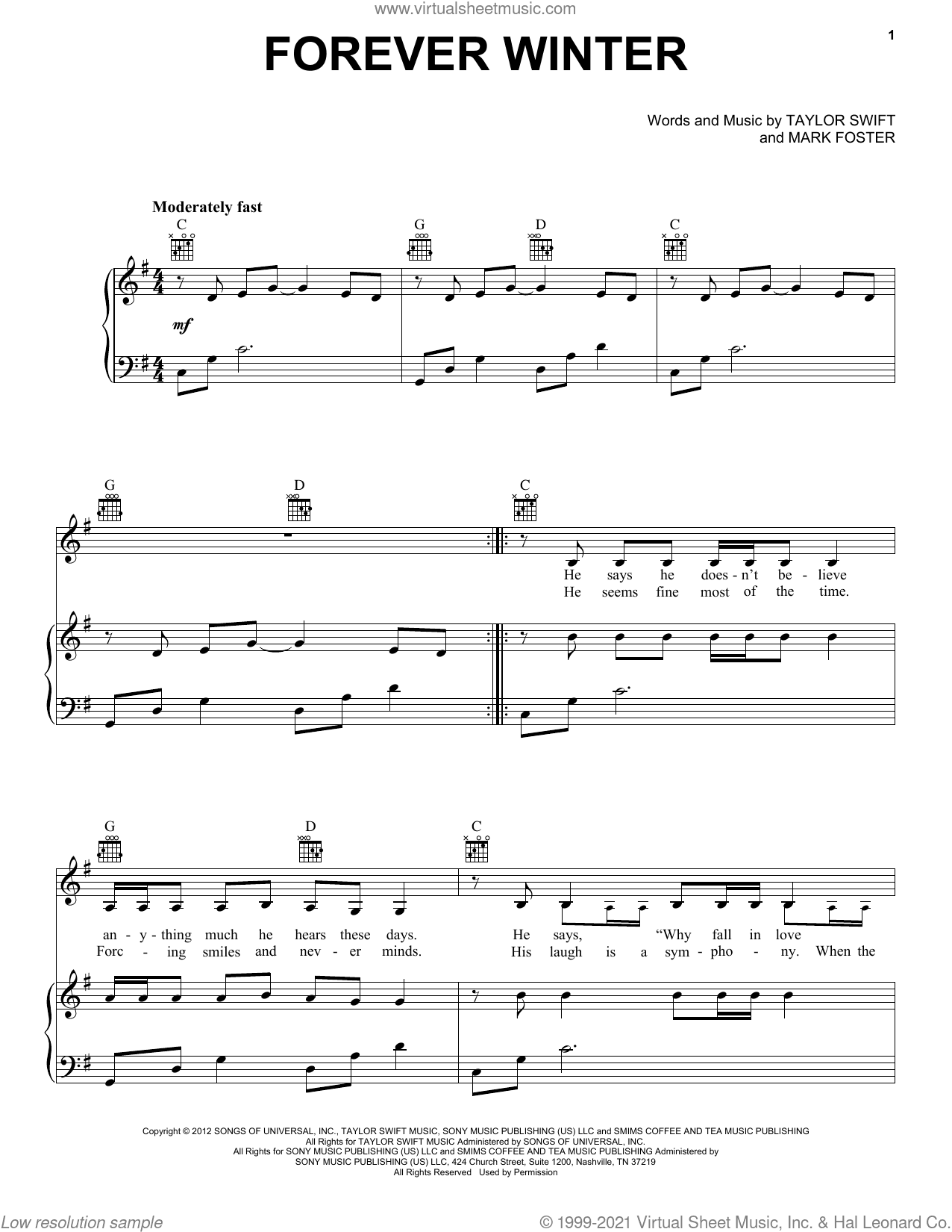 Forever Winter (Taylor's Version) (From The Vault)