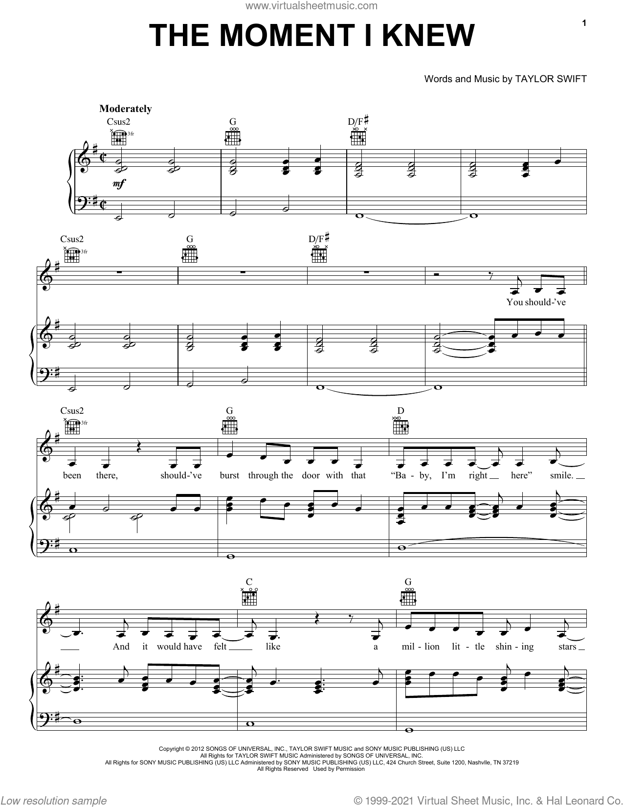 The Moment I Knew (Taylor's Version)