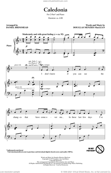 Caledonia (arr. Daniel Brinsmead)