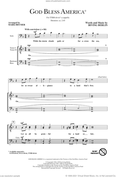 God Bless America (arr. Mark Brymer)