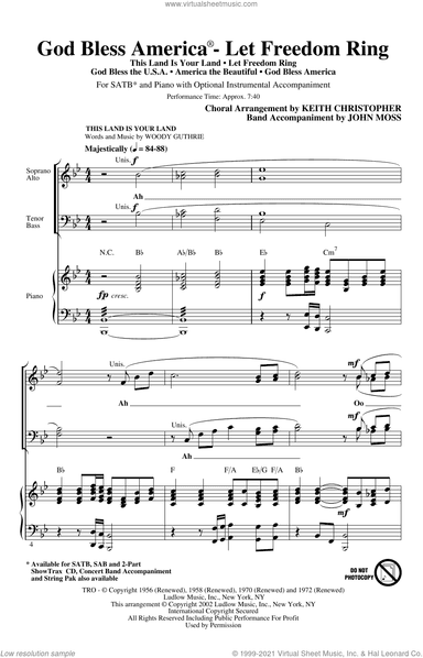 God Bless America (Let Freedom Ring) (Medley)