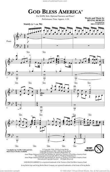 God Bless America (arr. Bruce Healey)