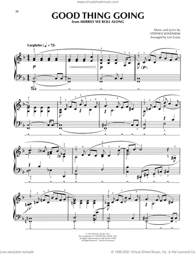 Good Thing Going (from Merrily We Roll Along) (arr. Lee Evans)