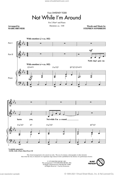 Not While I'm Around (from Sweeney Todd) (arr. Mark Brymer)