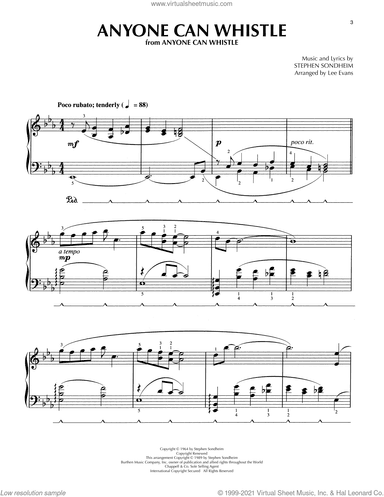 Anyone Can Whistle (from Anyone Can Whistle) (arr. Lee Evans)