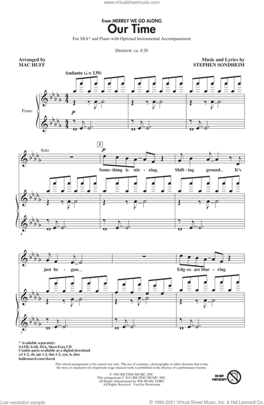 Our Time (from Merrily We Roll Along) (arr. Mac Huff)