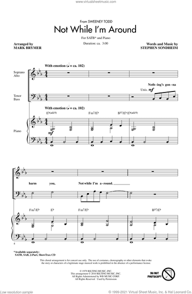Not While I'm Around (from Sweeney Todd) (arr. Mark Brymer)