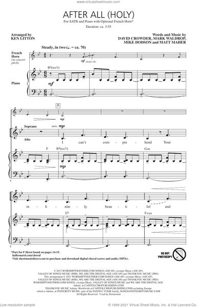 After All (Holy) (arr. Ken Litton)