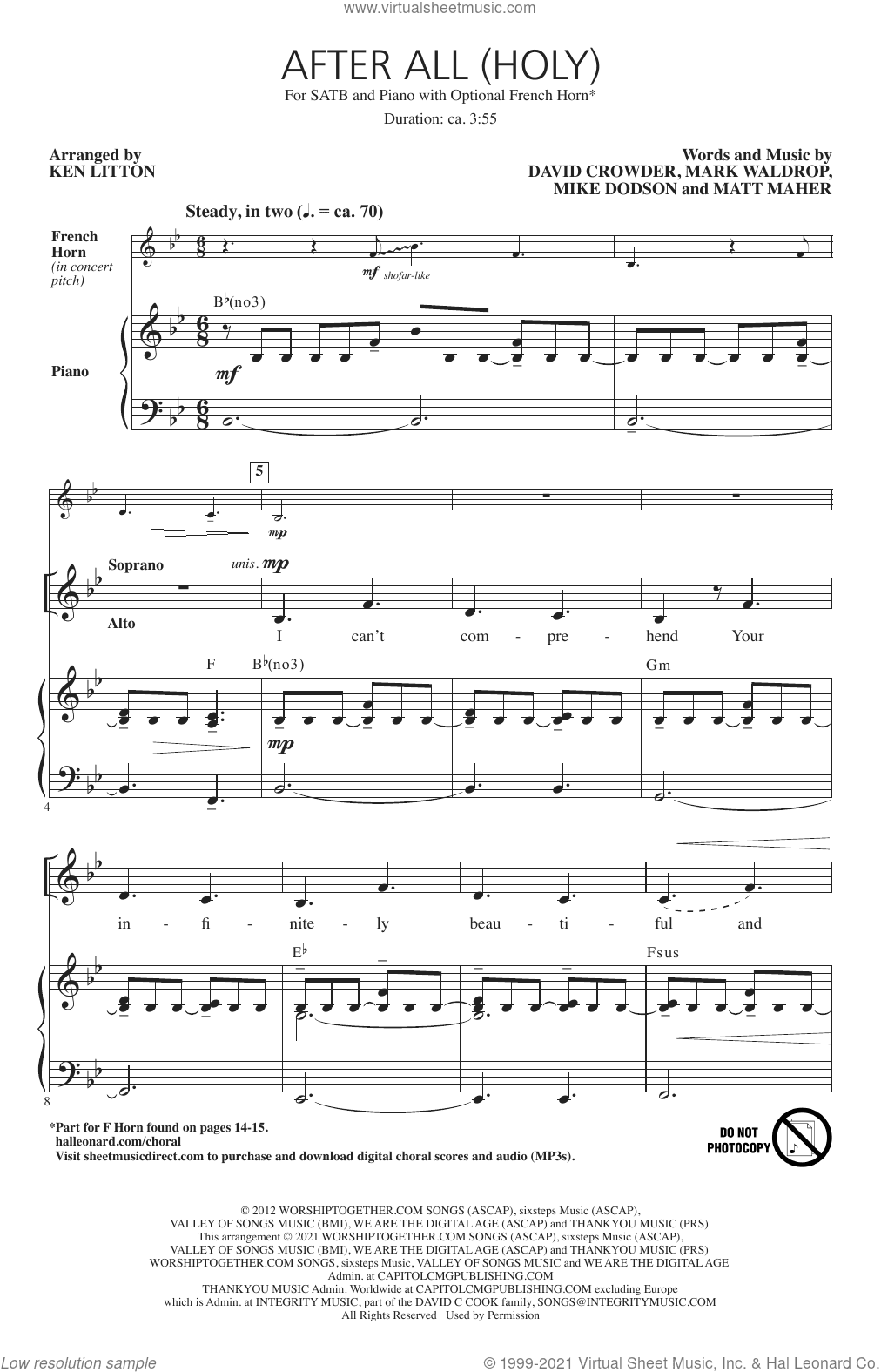 After All (Holy) (arr. Ken Litton)
