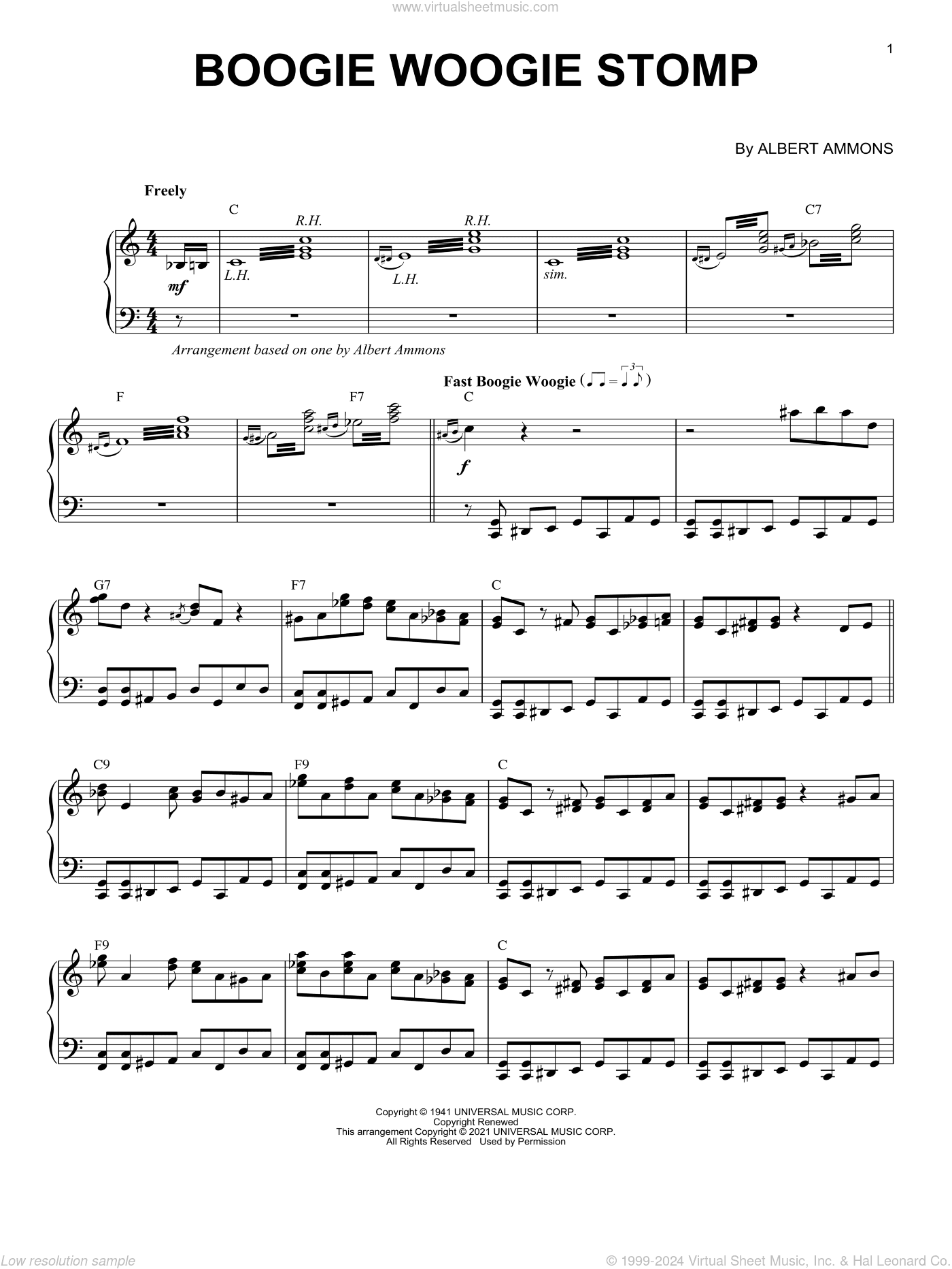 Boogie Woogie Stomp (arr. Brent Edstrom)