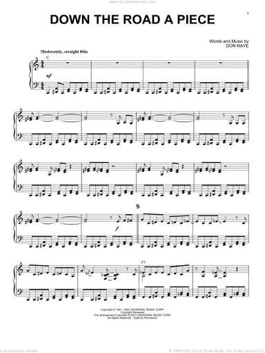 Down The Road A Piece (arr. Brent Edstrom)