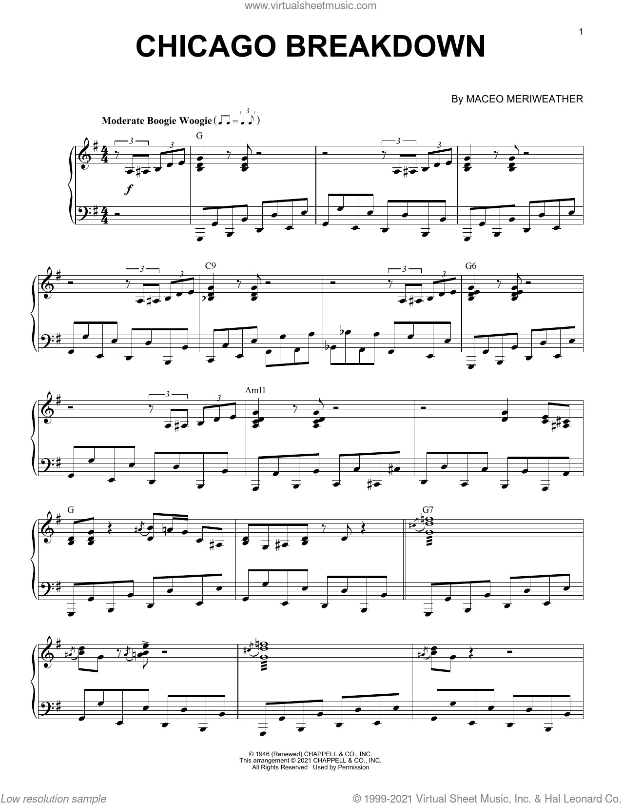 Chicago Breakdown (arr. Brent Edstrom)