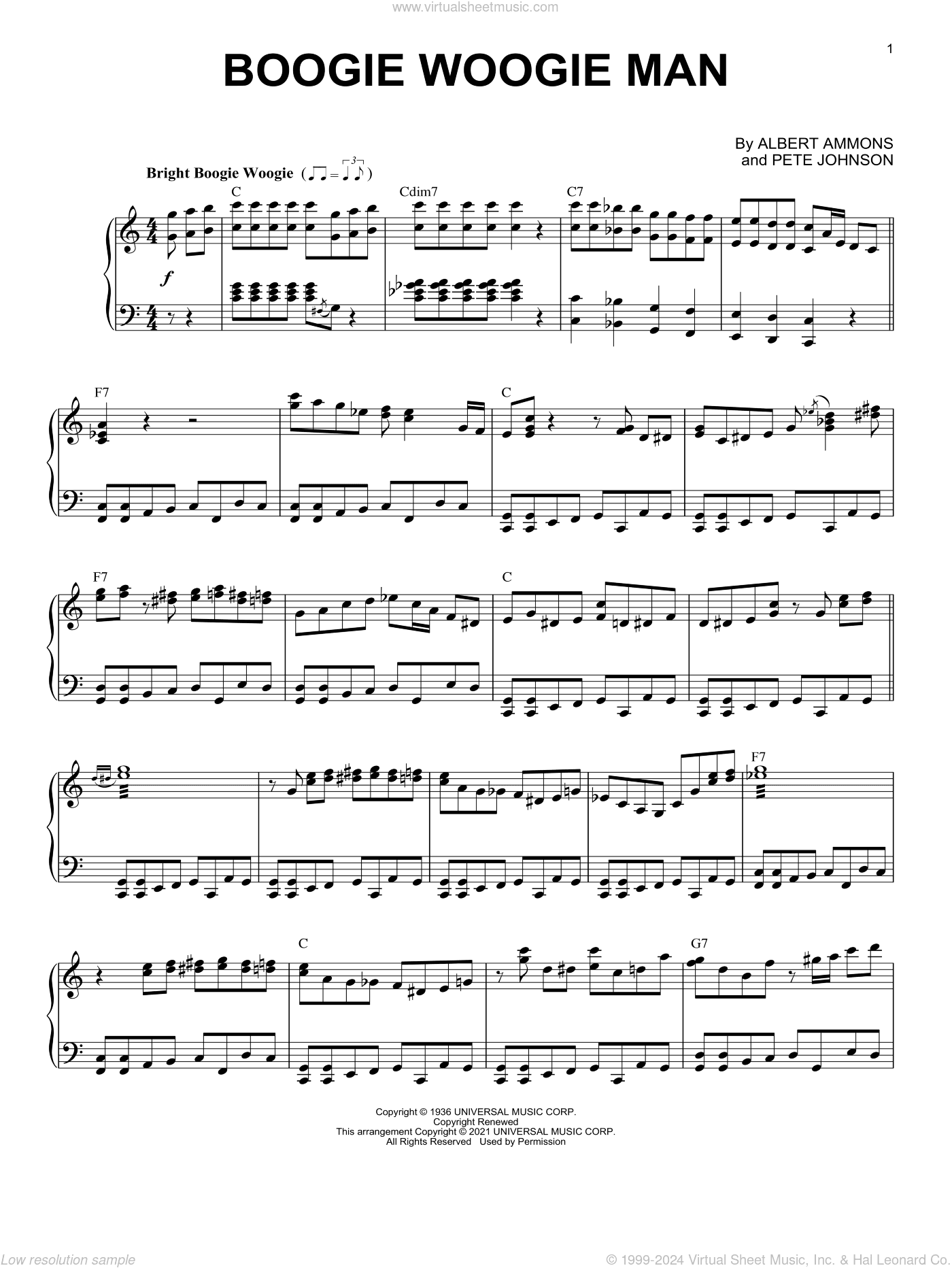 Boogie Woogie Man (arr. Brent Edstrom)