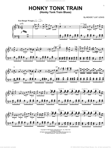 Honky Tonk Train (Honky Tonk Train Blues) (arr. Brent Edstrom)