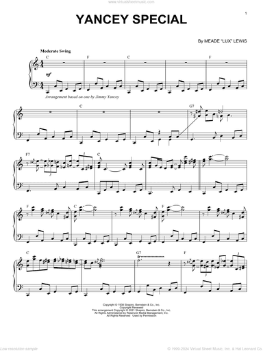 Yancey Special (arr. Brent Edstrom)