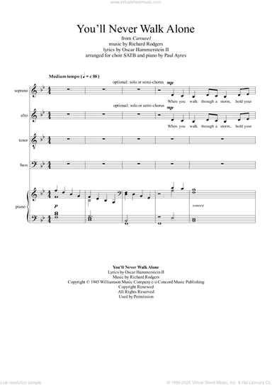You'll Never Walk Alone (arr. Paul Ayres)