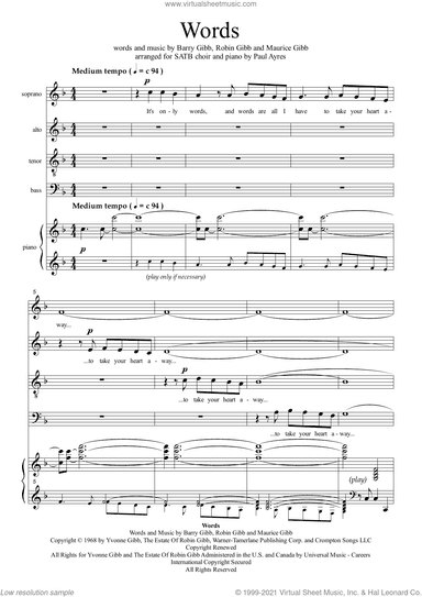 Words (arr. Paul Ayres)