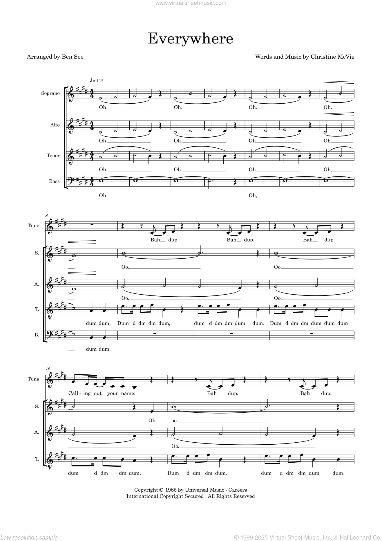 Everywhere (arr. Ben See)