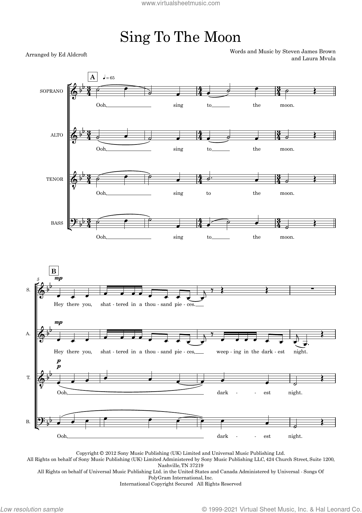 Sing To The Moon (arr. Ed Aldcroft)