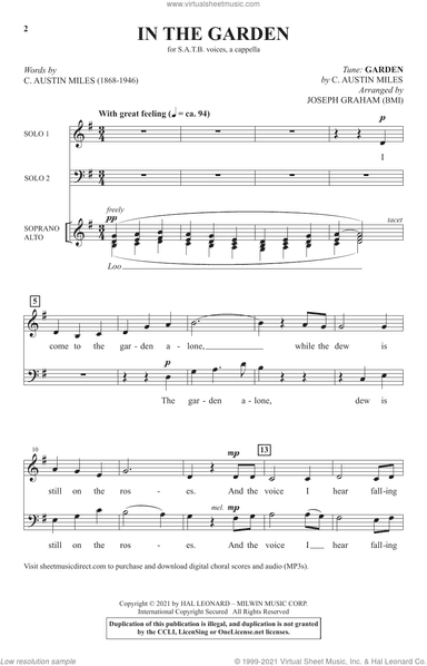 In The Garden (arr. Joseph Graham)