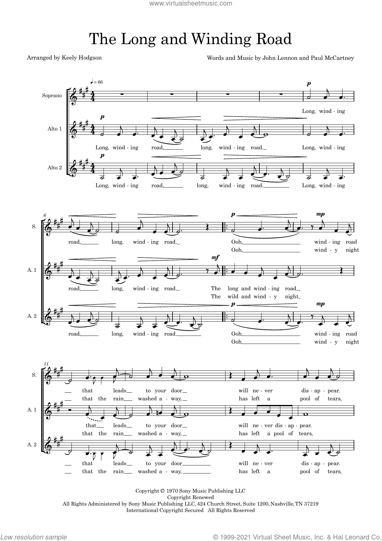 The Long and Winding Road (arr. Keely Hodgson)