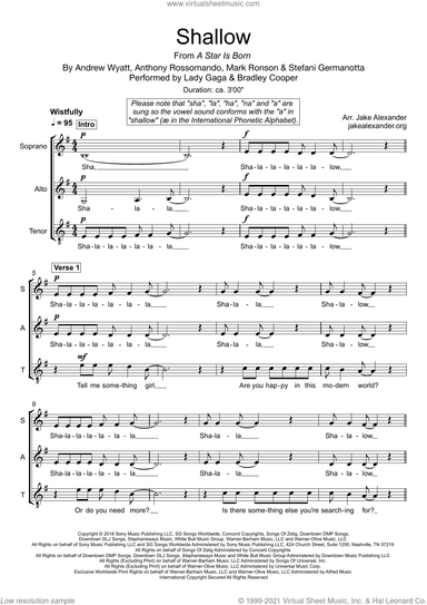 Shallow (arr. Jake Alexander)