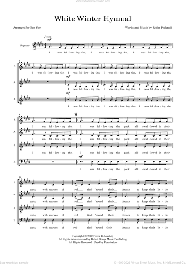White Winter Hymnal (arr. Ben See)