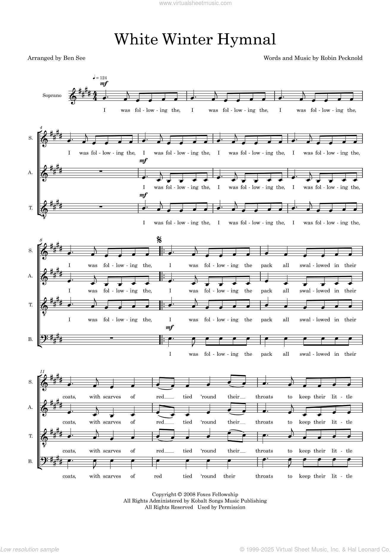 White Winter Hymnal (arr. Ben See)