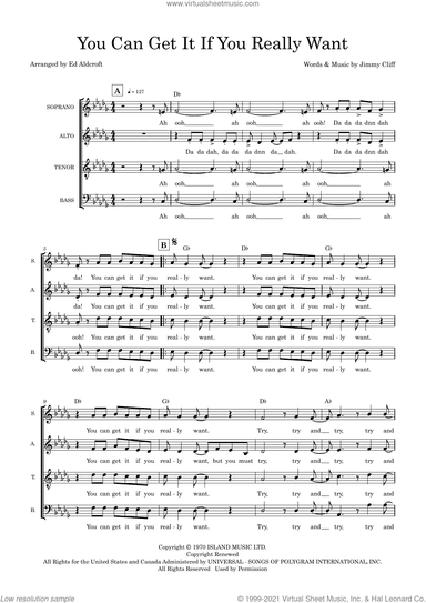 You Can Get It If You Really Want (arr. Ed Aldcroft)