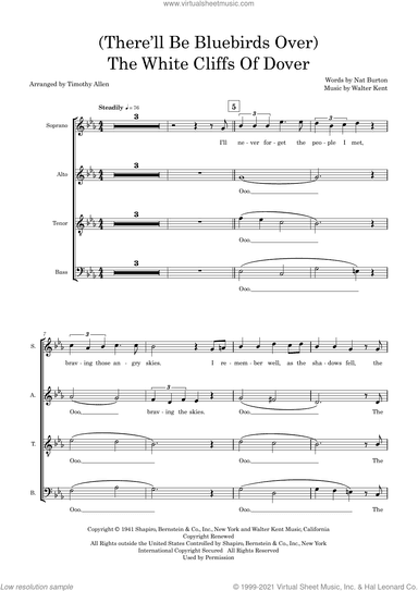 (There'll Be Bluebirds Over) The White Cliffs Of Dover (arr. Tim Allen)