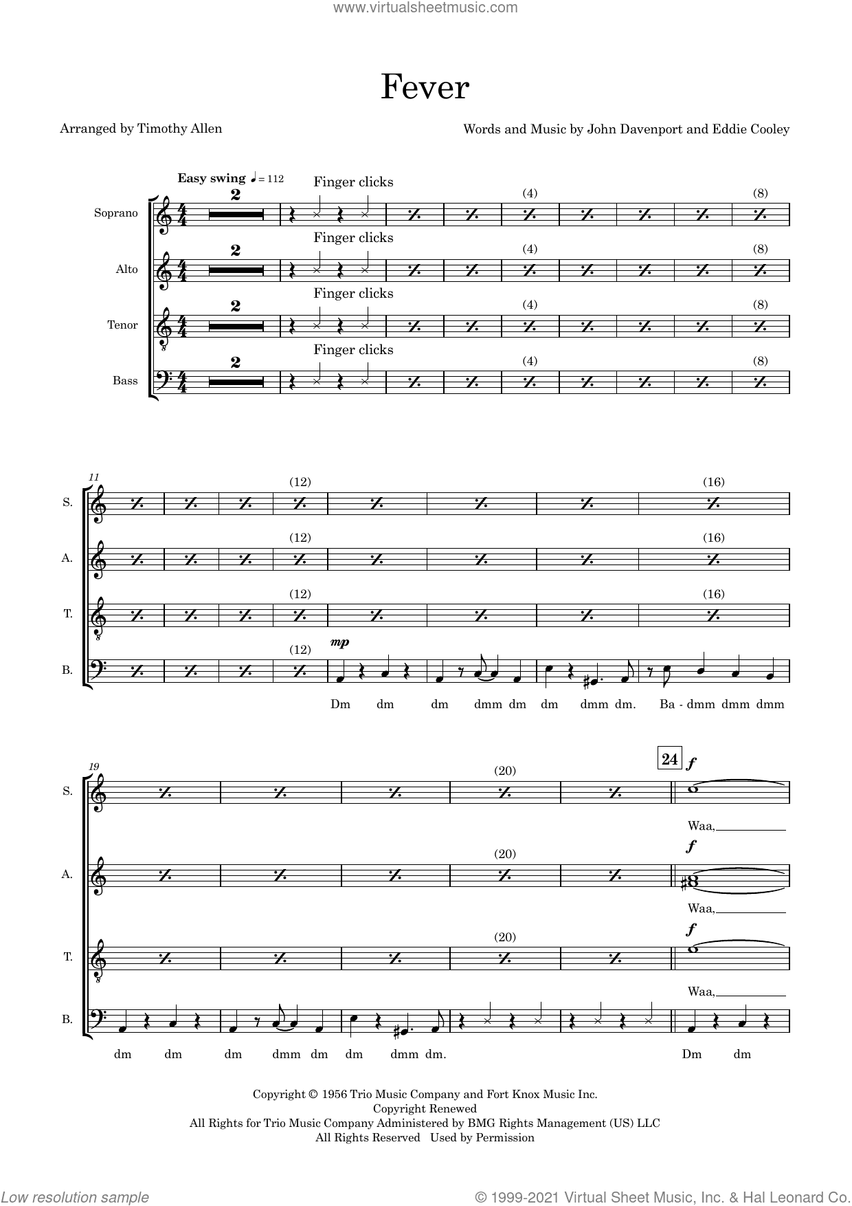 Fever (arr. Tim Allen) (COMPLETE)