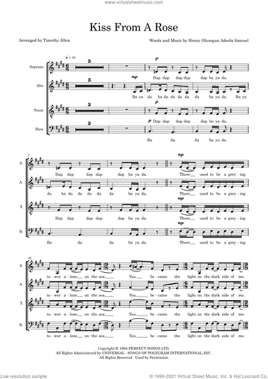 Kiss From A Rose (arr. Tim Allen) (COMPLETE)