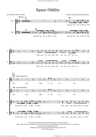 Space Oddity (arr. Tim Allen) (COMPLETE)