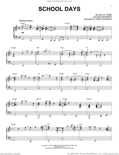 School Days (arr. Vince Guaraldi)
