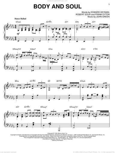 Body And Soul (arr. Bill Boyd)