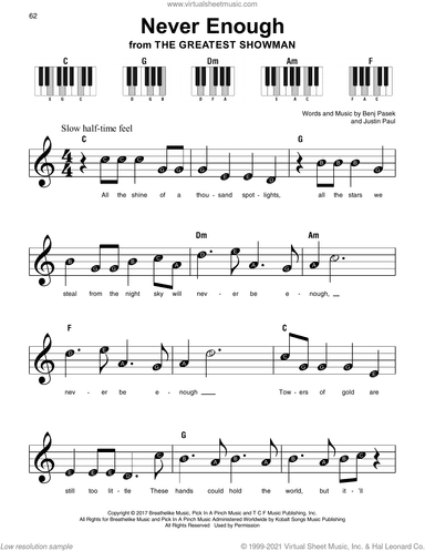 Never Enough (from The Greatest Showman)