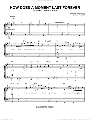 How Does A Moment Last Forever (from Beauty And The Beast)